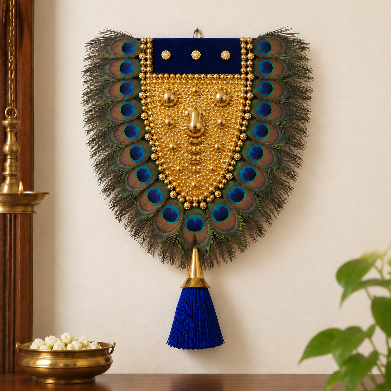 Mini Royal Elephant Crown – Peacock Edition