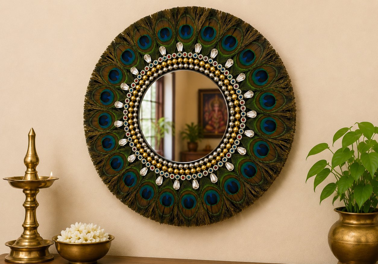 Peacock Decorative Wall Mirror
