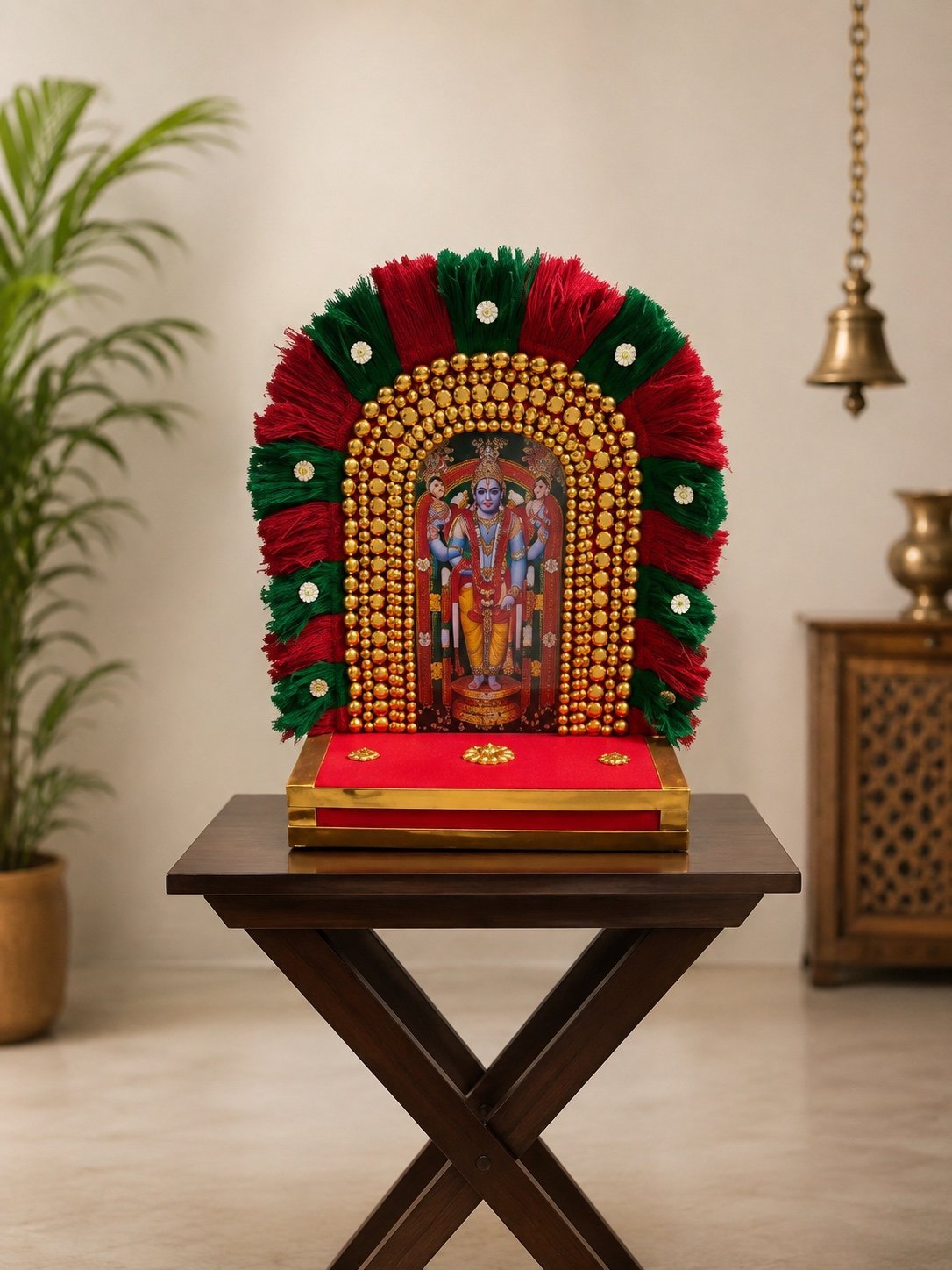 Handcrafted Vishnu Pooja Altar